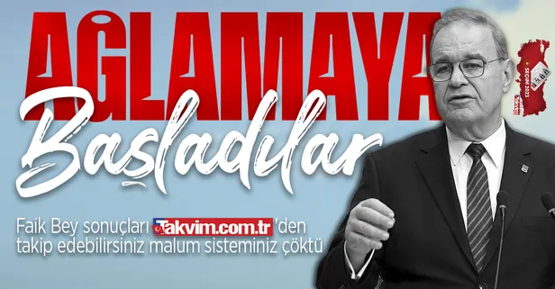 CHP'nin seçim takip sistemi çöktü Faik Öztrak rakam veremedi: Bize ulaşan verilere göre tabloyu olumlu görüyoruz