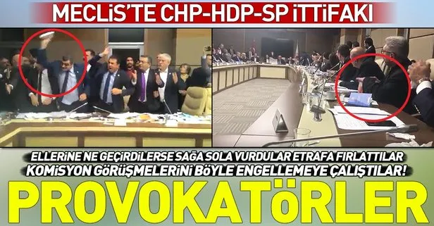 CHP ve HDP’li vekillerden büyük provokasyon