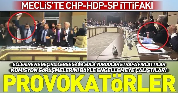 CHP ve HDP'li vekillerden büyük provokasyon