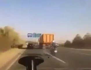 Motosiklet sürücüsünü ezmeye çalışan o şoföre hapis