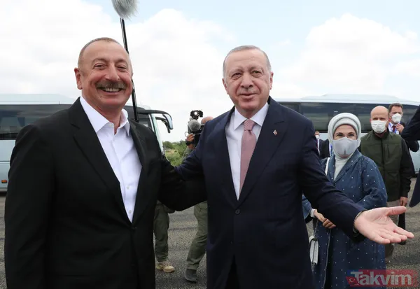 Başkan Erdoğan Şuşa’da resmi törenle karşılandı! Aliyev ile "zafer" turu - 9