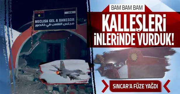 Sincar’da terör örgütü PKK’ya operasyon! F-16’lar bombaladı