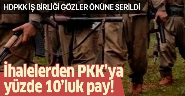 HDP PKK’ya para akıtmış! İhalelerden PKK’ya yüzde 10’luk pay!