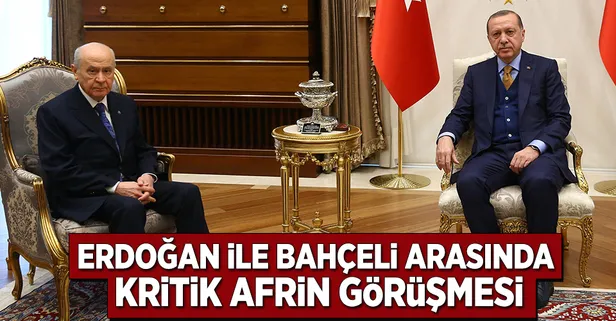 Erdoğan ve Bahçeli arasında kritik görüşme