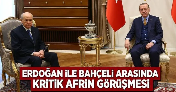 Erdoğan ve Bahçeli arasında kritik görüşme