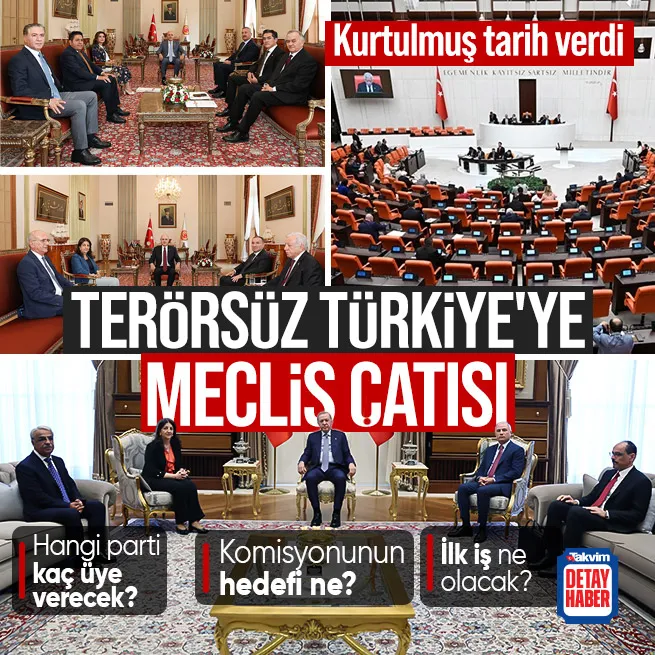 Terörsüz Türkiyeye Meclis çatısı! Numan Kurtulmuş partilerden isim isteyip tarih verdi | Hangi parti kaç üye verecek?