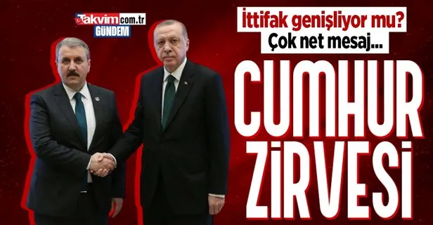 Cumhur bir arada! Başkan Recep Tayyip Erdoğan AK Parti Genel Merkezi’nde Mustafa Destici’yi kabul etti: İttifak genişliyor mu?