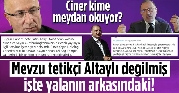Mevzu tetikçi Fatih Altaylı değilmiş! İşte yalanın arkasındaki o isimler