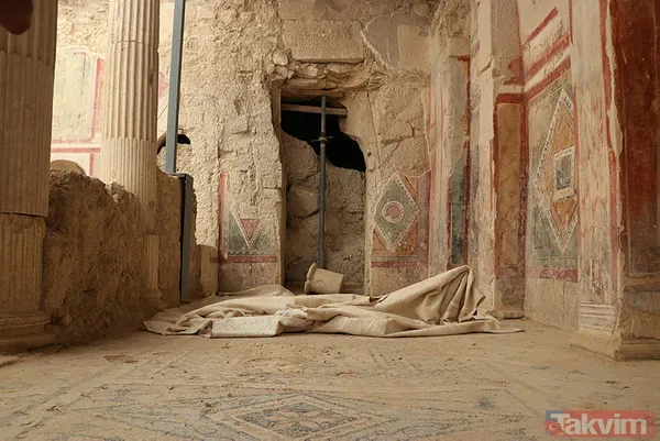 Zeugma Antik Kenti'nde 16 yıl süren kazılar sonucunda 2 kaya odası ortaya çıkarıldı - 13