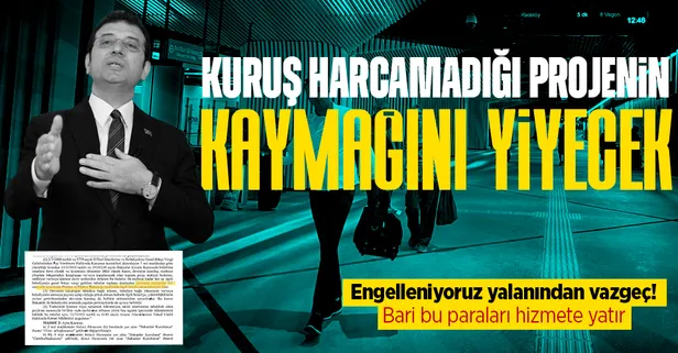 Ekrem İmamoğlu'nun 'engel' yalanı patladı: Kuruş harcamadığı projenin yüzde 95 geliri belediyeye