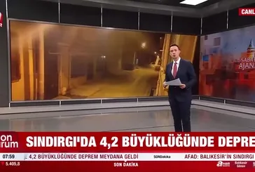 Sındırgı'da 4.2 büyüklüğünde deprem