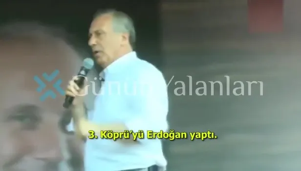 Muharrem İnce'nin köprü yalanı patladı
