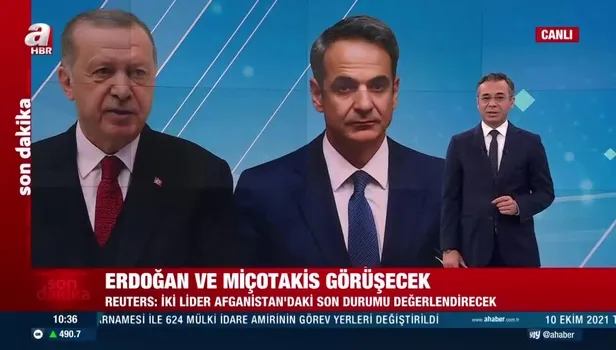 Başkan Erdoğan Yunanistan Başbakanı Miçotakis ile Afganistan’ı görüşecek