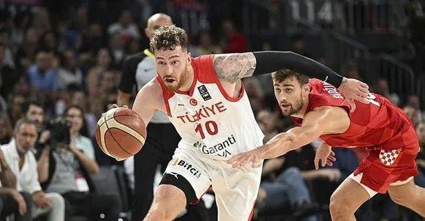 12 Dev Adam finalde kaybetti! FIBA Olimpiyat Ön Eleme Turnuvası finalinde Hırvatistan'a 84-71 mağlup oldu