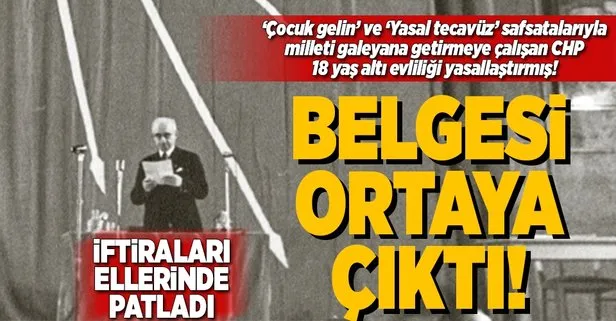 CHPnin iftiraları yine ellerinde patladı