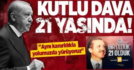 Başkan Recep Tayyip Erdoğan’dan AK Parti’nin 21’inci kuruluş yıl dönümüne özel mesaj: Aynı kararlılıkla yolumuzda yürüyoruz