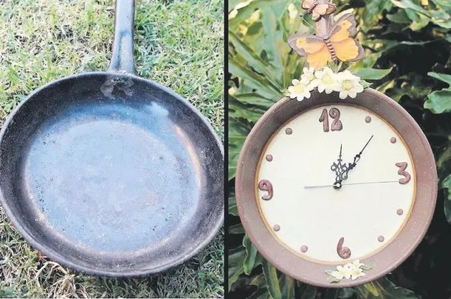 Eskileri atma yeniden tasarla! Tavadan saat süzgeçten saksı yaptılar...