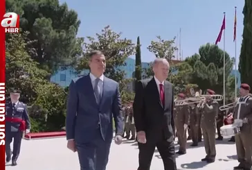 Başkan Recep Tayyip Erdoğan İspanya'da resmi törenle karşılandı