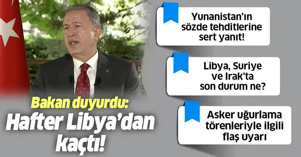 Son dakika: Milli Savunma Bakanı Hulusi Akar A Haber özel yayınında soruları yanıtladı