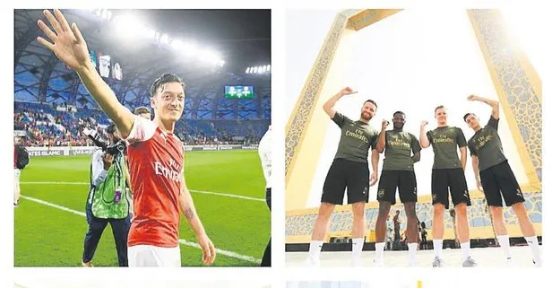 Arsenal’ın yıldızı Mesut Özil, takımıyla kamp için gittiği Dubai’den paylaşımlar yaptı