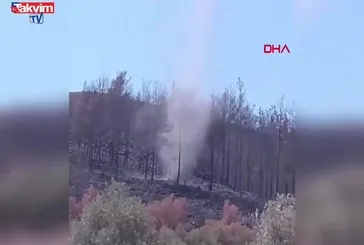 Hatay’da ormanlık alanda hortum oluştu