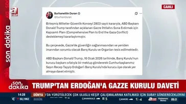 Trump'tan Erdoğan'a Gazze kurulu daveti!