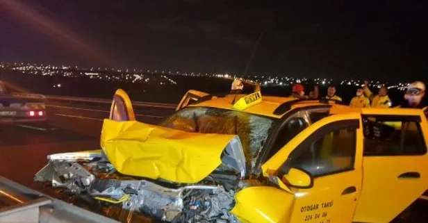 Büyükçekmece TEM'de can pazarı! Bir taksiden dokuz kişi çıktı