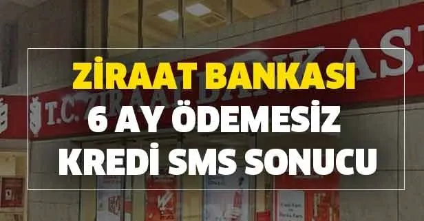 Ziraat Bankası 6 ay ödemesiz kredi SMS sonucu! Ziraat Bankası 10.000 TL kredi 36 ay vade başvuru sonuçları ekranı!