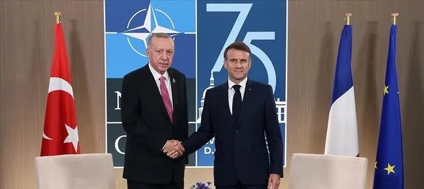 Macron ile görüştü
