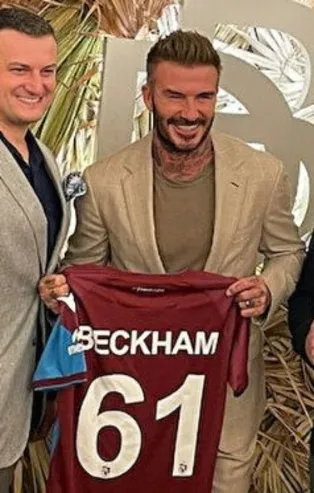 David Beckham'a Katar'da Trabzonspor sürprizi! Formayı alınca bakın ne dedi?