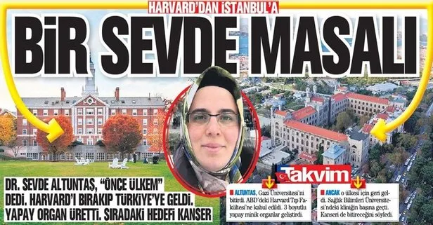 Dr. Sevde Altuntaş, Önce ülkem dedi: Harvard’ı bırakıp Türkiye’ye geldi yapay organ üretti