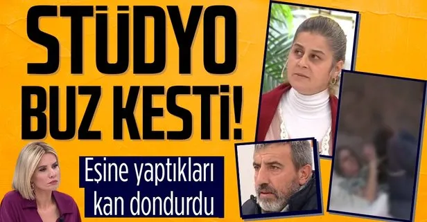 Esra Erol’da stüdyosu buz kesti! Türkiye bu görüntüleri konuşuyor! Karısının elini kolunu bağlayıp...