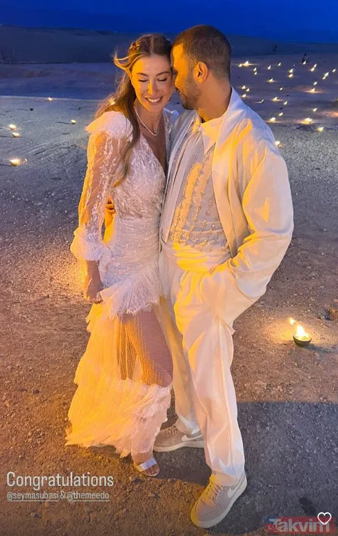 "Dünya düğünümüzü konuşacak" demişti! Şeyma Subaşı ile Meedo'nun çöl düğünü dillere düştü "Dünyanın konuşacağı düğün bu muydu?" - 8