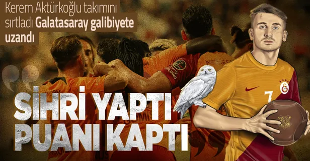 Son dakika: Galatasaray'da Kerem Aktürkoğlu şov! Kasımpaşa'yı 3 golle geçtiler