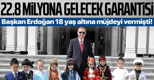 22.8 milyon çocuğa gelecek garantisi