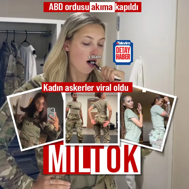 ABD ordusunda TikTok akımı! Kadın askerler viral oldu: Cilt bakımı, üniformalar, müstehcen mesajlar