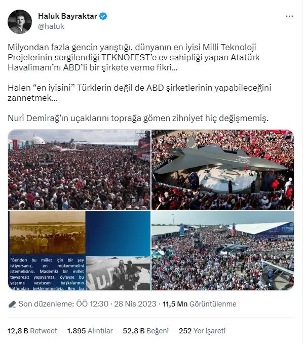 selcuk-bayraktar-takvimcomtrye-konustu-kilicdarogluna-ataturk-havalimani-fuzesi-abdli-sirkete-buralari-peskes-1682690810846.jpeg Selçuk Bayraktar takvim.com.tr'ye konuştu! Kılıçdaroğlu'na 'Atatürk Havalimanı' füzesi: ABD'li şirkete buraları peşkeş çekmek büyük talihsizlik-2