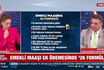 Emekli maaşına ''26 formülü''