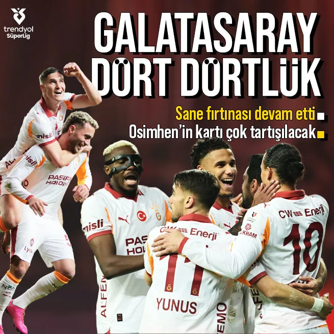 Dört dörtlük Aslan! Antalyaspor - Galatasaray : 1-4 | MAÇ SONUCU