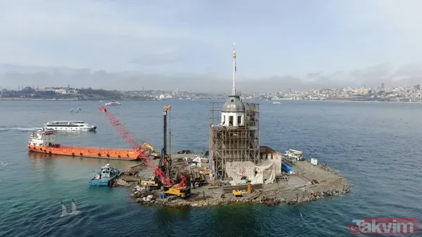 Lego değil gerçek! Kız Kulesi'nde kubbe ortaya çıktı - 12