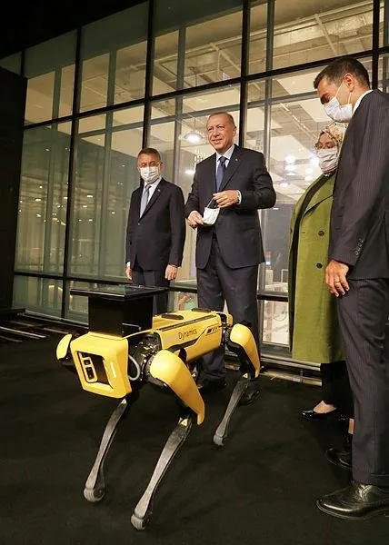 Başkan Erdoğan, Teknoloji merkezinin açılışını robotla yaptı! "Türk ekonomisi toparlanma sürecini başarıyla yürütüyor!"-7