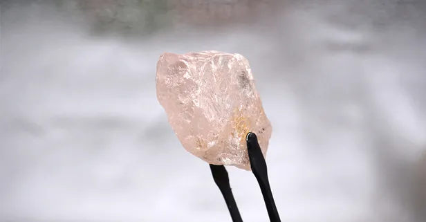 Son 300 yılın en büyüğü! Angola'da 170 karat büyüklüğünde pembe elmas bulundu