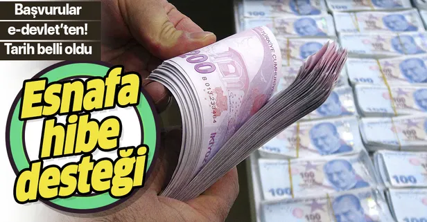 Esnaf ve sanatkara destekte başvuru tarihi belli oldu! E-devlet üzerinden yapılacak