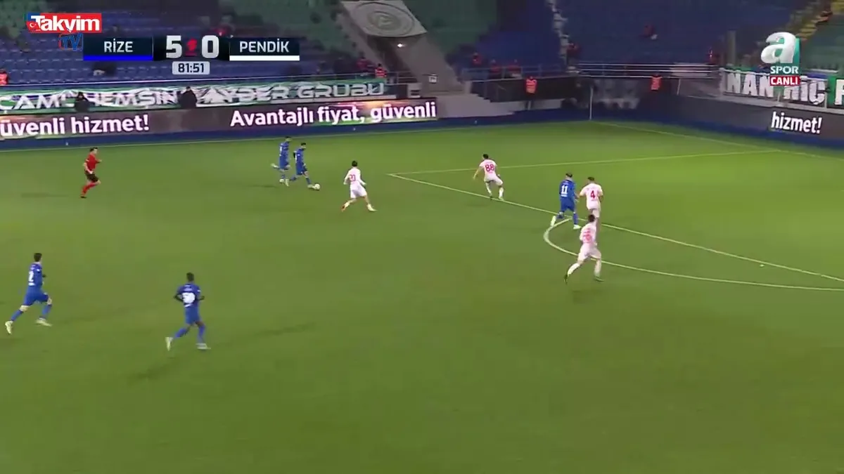 GOL: Rizespor 6 - 0 Pendikspor | Taha Şahin