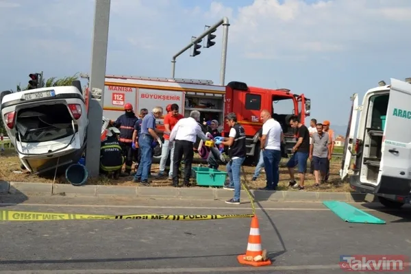 Manisa'da facia gibi kaza! 3 ölü 2 yaralı - 9