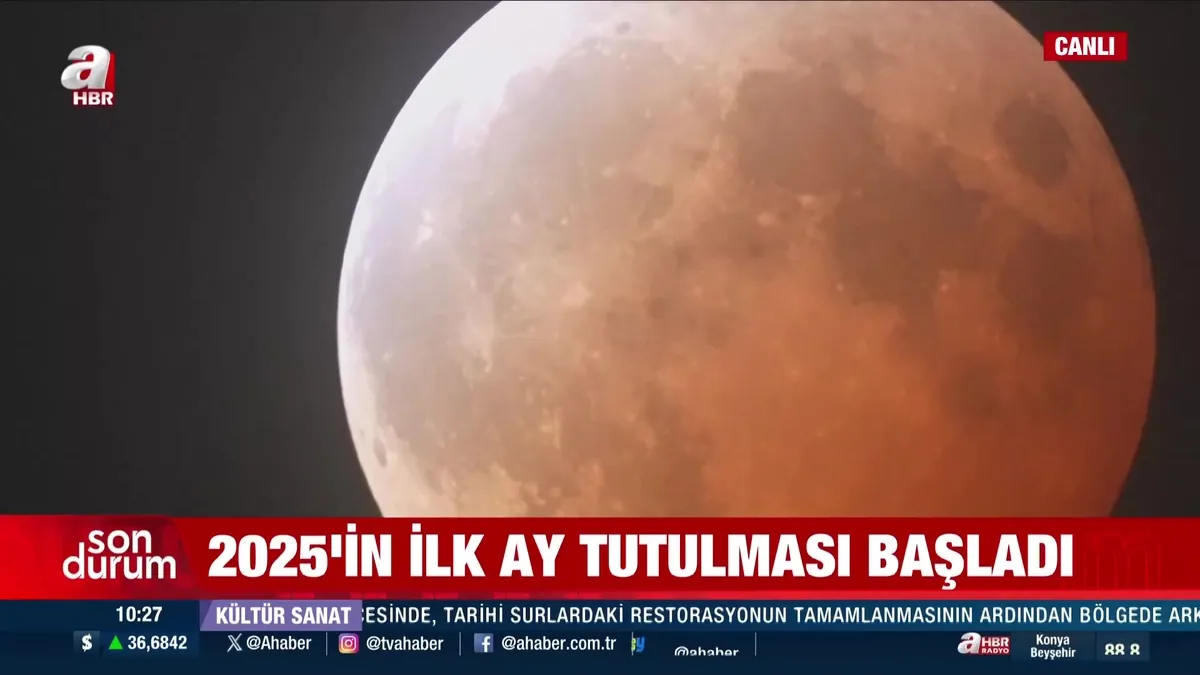 2025’in kanlı ay tutulması gerçekleşti | VİDEO