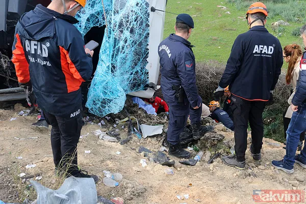 Antalya'da 9 kişiye mezar olan otobüsün son görüntüleri! 90 metre sürüklenip şarampole uçtu: "Şoför çok hızlı geliyordu virajı alamadı" - 4