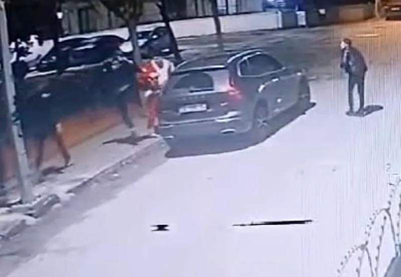 Sakarya'da yılbaşı gecesi cinayetinin güvenlik kamerası ortaya çıktı. (DHA)