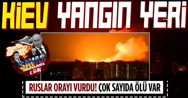 Rus birlikleri Ukrayna'nın başkenti Kiev’deki lojistik deposunu vurdu: 28 kişi hayatını kaybetti