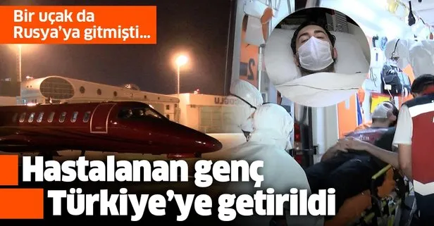 Son dakika: Rusya’da hastalanan Türk genci ambulans uçakla İstanbul’a getirildi
